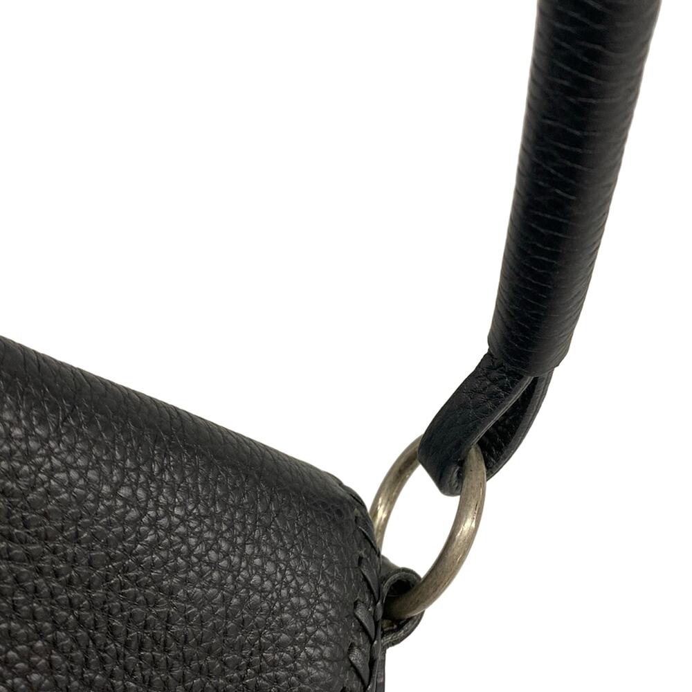 Christian Dior DIOR/ChristianDior Gaucho Handbag Black Silver Leather Hardware - Picture 10 of 15